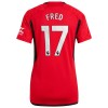 Maillot de Supporter Manchester United Fred 17 Domicile 2023-24 Pour Femme